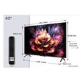 tv tcl 43v6c 43 ultra hd 4k smart wifi 2025 google tv metallic extra photo 1