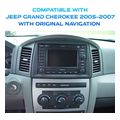 diq ssv 9271 cpa 10inc multimedia tablet for jeep grand cherokee mod 2005 2007 with original navi extra photo 2