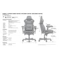 anda seat gaming chair kaiser 4 v2 xl black fabric with 6d armrest extra photo 4