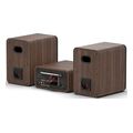 pure classic stereo mini olokliromeno hxosystima me bluetooth coffee brown walnut extra photo 3