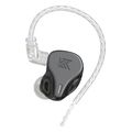 kz dq6 grey with mic iem 35 hbb tuned improved in ear monitor earphones 3dd dynamic extra photo 1
