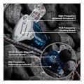 kz zs10 pro blue with mic iem 35 musician in ear monitor earphones 4ba 1dd 5 driver 10mm metal extra photo 4