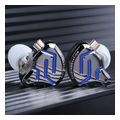 kz zsn pro 2 black blue no mic iem 35 in ear monitor earphones hybrid 1ba 1dd 10mm metal hifi extra photo 1