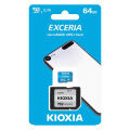 kioxia lmex1l064gg2 exceria 64gb micro sdxc uhs i u1 with adapter extra photo 1