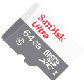 sandisk sdsqunr 064g gn3mn 64gb ultra u1 micro sdxc uhs i class 10 extra photo 2