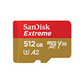 sandisk sdsqxav 512g gn6ma extreme 512gb micro sdxc uhs i u3 v39 a2 sd adapter extra photo 1