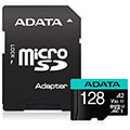 adata ausdx128gui3v30sa2 ra1 premier pro 128gb micro sdxc u3 v30 a2 with adapter extra photo 1