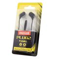 maxell plugz mic in ear earphones black extra photo 2