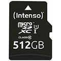 intenso 3423493 512gb micro sdxc uhs i premium class 10 sd adapter extra photo 1