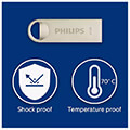 philips moon 64gb usb 20 flash drive vintage silver fm64fd160b 00 extra photo 1