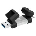silicon power mobile c51 128gb dual usb 32 type a type c flash drive sp128gbuc3c51v1s extra photo 2
