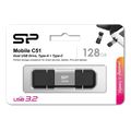 silicon power mobile c51 128gb dual usb 32 type a type c flash drive sp128gbuc3c51v1s extra photo 5