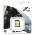 kingston sds2 512gb 512gb sdxc canvas select plus 100r c10 uhs i u3 v30 extra photo 2