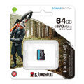 kingston sdcg3 64gbsp canvas go plus 64gb micro sdxc class 10 uhs i u3 v30 a2 extra photo 1