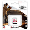 kingston sdr2 256gb canvas react plus 256gb sdxc class 10 uhs ii u3 v90 extra photo 2