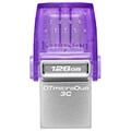 kingston dtduo3cg3 128gb datatraveler microduo 3c gen 3 128gb usb 32 type c type a flash drive extra photo 1