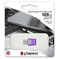 kingston dtduo3cg3 128gb datatraveler microduo 3c gen 3 128gb usb 32 type c type a flash drive extra photo 2