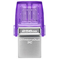 kingston dtduo3cg3 256gb datatraveler microduo 3c gen 3 256gb usb32 type c type a flash drive extra photo 1
