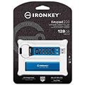 kingston ikkp200 128gb ironkey keypad 200 128gb usb 32 hardware encrypted flash drive extra photo 2