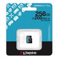 kingston sdcg4 256gbsp canvas go plus gen4 256gb micro sdxc 200mb s read a2 u3 v30 extra photo 1