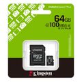 kingston sdcs3 64gb canvas select plus gen3 64gb micro sdxc 100mb s a1 adapter extra photo 2