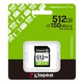 kingston sds3 512gb canvas select plus gen3 512gb sdxc 150mb s c10 uhs i u3 v30 extra photo 2