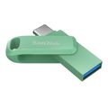 sandisk sdddc3 064g g46ag ultra dual drive go 64gb usb 32 type a type c flash drive absinthe green extra photo 1