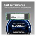ssd crucial e100 2tb pcie gen4 x4 nvme m2 2280 ct2000e100ssd8 extra photo 1