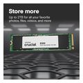 ssd crucial e100 2tb pcie gen4 x4 nvme m2 2280 ct2000e100ssd8 extra photo 2