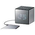 sonyxdr c1dbp alarm clock with fm am radio silver black extra photo 1
