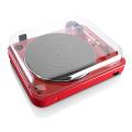 lenco l 85 turntable with usb direct recording red extra photo 2
