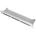 logilink np0040a 24 port shielded cat6 19 patch panel mount light grey extra photo 2