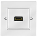 logilink ah0017 hdmi wall plate with 1x hdmi a coupler 2x female white extra photo 1