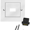 logilink ah0017 hdmi wall plate with 1x hdmi a coupler 2x female white extra photo 3