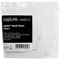 logilink ah0018 hdmi wall plate with 2x hdmi a coupler 2x female white extra photo 5 logilink ah0018 hdmi wall plate with 2x hdmi a coupler 2x female white extra photo 5