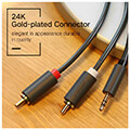 cable audio 35mm m 2xrca m 15m ugreen av116 10583 extra photo 5