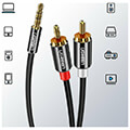 cable audio 35mm m 2xrca m 3m ugreen av116 10590 extra photo 2