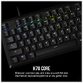pliktrologio corsair ch 910971e na k70 core rgb mechanical gaming keyboard black corsair red linear extra photo 1