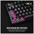 pliktrologio corsair ch 910971e na k70 core rgb mechanical gaming keyboard black corsair red linear extra photo 2