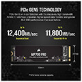 ssd corsair cssd f1000gbmp700pnh mp700 pro 1tb m2 nvme 20 pcie gen5 x4 extra photo 2