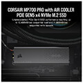 ssd corsair cssd f2000gbmp700pro mp700 pro 2tb m2 nvme 20 pcie gen5 x4 with air coller extra photo 1