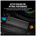 ssd corsair cssd f2000gbmp700pro mp700 pro 2tb m2 nvme 20 pcie gen5 x4 with air coller extra photo 2