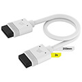 corsair cl 9011128 ww icue link cables 2x200mm straight straight white extra photo 1 corsair cl 9011128 ww icue link cables 2x200mm straight straight white extra photo 1