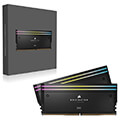 ram corsair cmp64gx5m2b6000c30 dominator titanium rgb black 64gb 2x32gb ddr5 6000 cl30 intel xmp extra photo 5