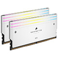 ram corsair cmp64gx5m2b6000c30w dominator titanium rgb white 64gb 2x32gb ddr5 6000 cl30 intel xmp extra photo 1