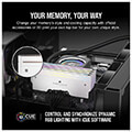 ram corsair cmp64gx5m2b6000c30w dominator titanium rgb white 64gb 2x32gb ddr5 6000 cl30 intel xmp extra photo 3