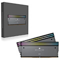 ram corsair cmp64gx5m2b6000z30 dominator titanium grey rgb 64gb 2x32gb ddr5 6000 cl30 intel amd extra photo 3
