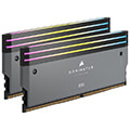 ram corsair cmp64gx5m2b6000z30 dominator titanium grey rgb 64gb 2x32gb ddr5 6000 cl30 intel amd extra photo 4