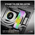 ram corsair cmh32gx5m2e6000c36w vengeance rgb white 32gb 2x16gb ddr5 6000mt s cl36 intel xmp dual extra photo 2