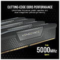 ram corsair cmk32gx5m2b6400c32 vengeance black 32gb 2x16gb ddr5 6400mt s cl32 intel xmp dual extra photo 1